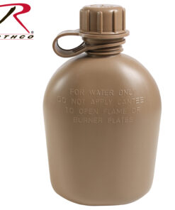 Genuine G.I. 3 Piece 1 Quart Plastic Canteen