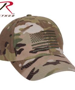 Rothco MultiCam Low Profile Cap With US Flag